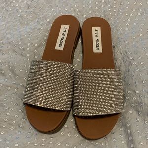 Steve Madden sparkly slide sandals